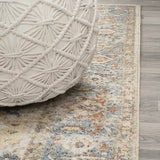 Hiero Persian Border Low-Pile Machine-Washable Area Rug