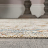 Hiero Persian Border Low-Pile Machine-Washable Area Rug