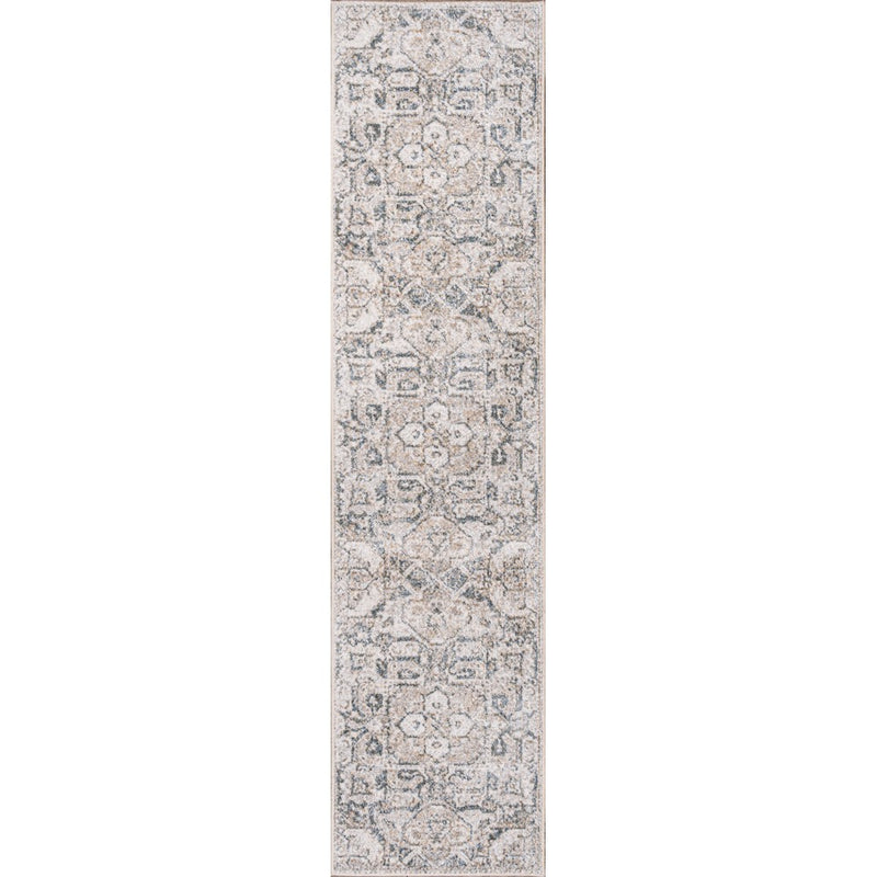 Edith Distressed Medallion Low-Pile Machine-Washable Area Rug