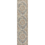 Keesha Bold Distressed Medallion Low-Pile Machine-Washable Area Rug