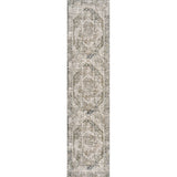Keesha Bold Distressed Medallion Low-Pile Machine-Washable Area Rug