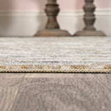Keesha Bold Distressed Medallion Low-Pile Machine-Washable Area Rug