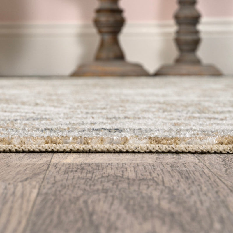 Keesha Bold Distressed Medallion Low-Pile Machine-Washable Area Rug