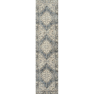 Pavel Distressed Medallion Low-Pile Machine-Washable Area Rug