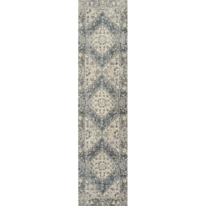 Pavel Distressed Medallion Low-Pile Machine-Washable Area Rug