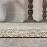 Pavel Distressed Medallion Low-Pile Machine-Washable Area Rug