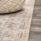 Koda Vintage Native American Medallion Machine-washable Area Rug