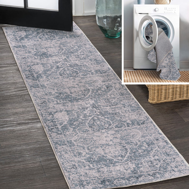 Shaii Global Medallion Low-Pile Machine-Washable Area Rug
