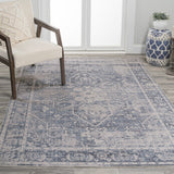 Shaii Global Medallion Low-Pile Machine-Washable Area Rug