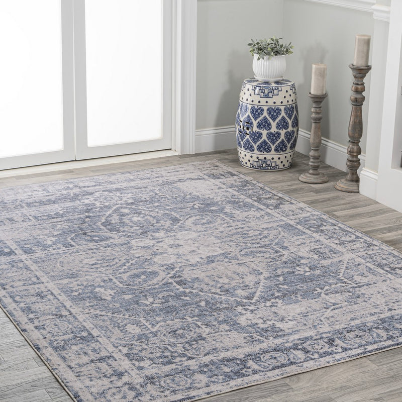 Shaii Global Medallion Low-Pile Machine-Washable Area Rug
