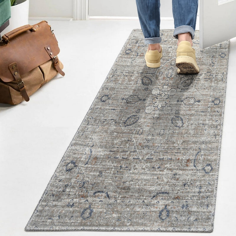 Shaii Global Medallion Low-Pile Machine-Washable Area Rug