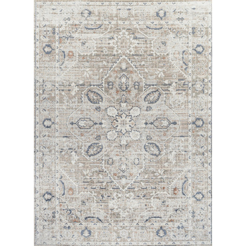 Shaii Global Medallion Low-Pile Machine-Washable Area Rug