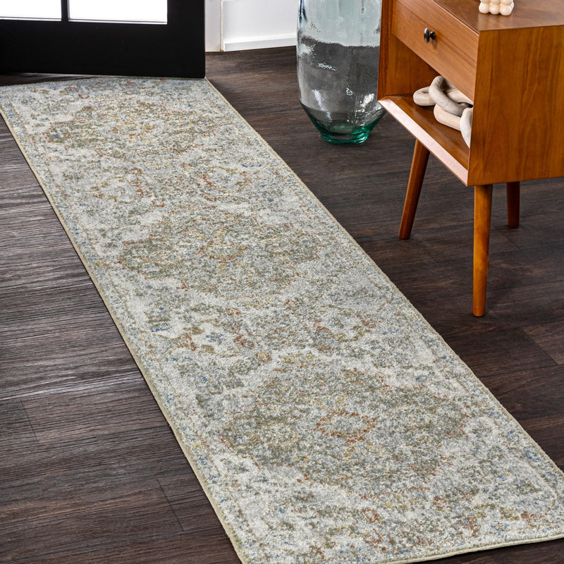 Shaemus Bohemian Medallion Low-Pile Machine-Washable Area Rug