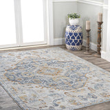 Shaemus Bohemian Medallion Low-Pile Machine-Washable Area Rug