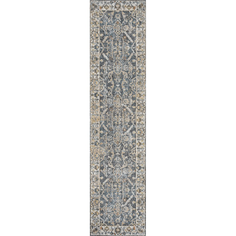Brandy Rustic Border Low-Pile Machine-Washable Area Rug