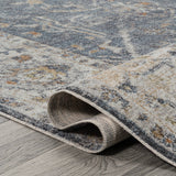 Brandy Rustic Border Low-Pile Machine-Washable Area Rug