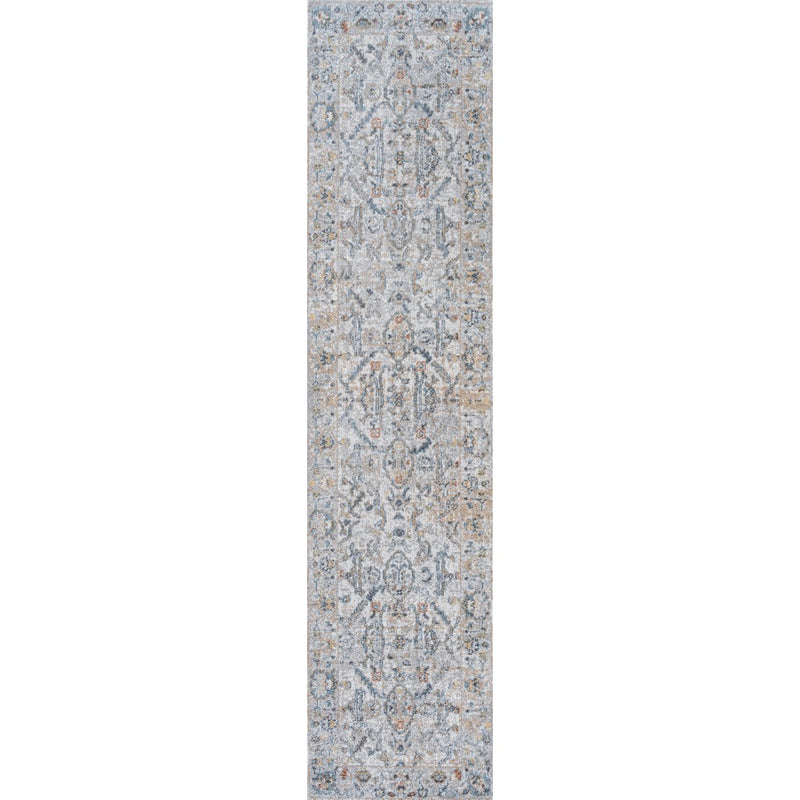 Brandy Rustic Border Low-Pile Machine-Washable Area Rug