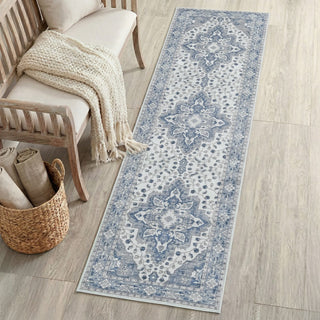 Superbia Boho Medallion Border Non-slip Machine-washable Area Rug