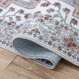 Superbia Boho Medallion Border Non-slip Machine-washable Area Rug
