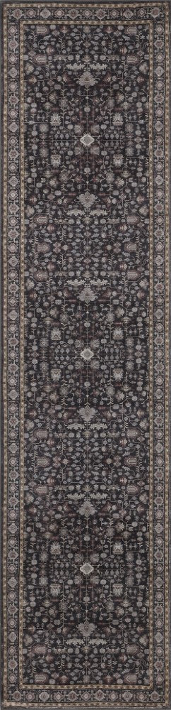 Subtlety Medallion All-over Floral Border Non-slip Machine-washable Area Rug