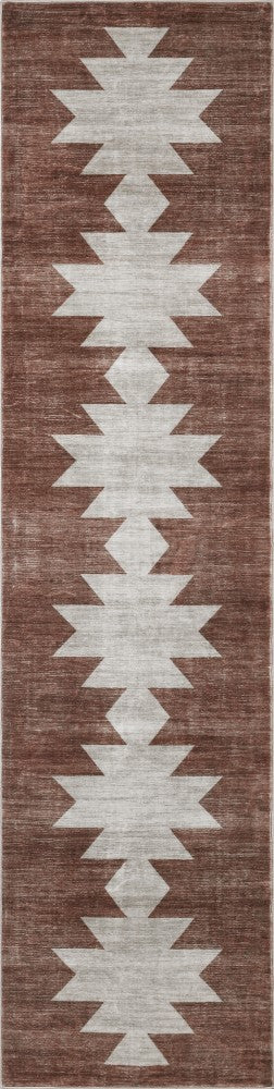Peyton Minimalist Geometric Totem Non-slip Machine-washable Area Rug