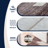 Peyton Minimalist Geometric Totem Non-slip Machine-washable Area Rug