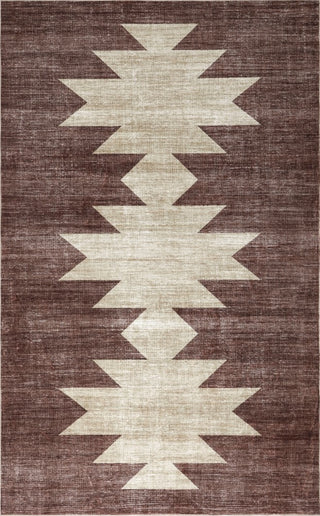 Peyton Minimalist Geometric Totem Non-slip Machine-washable Area Rug