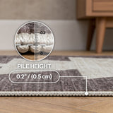 Peyton Minimalist Geometric Totem Non-slip Machine-washable Area Rug