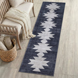 Peyton Minimalist Geometric Totem Non-slip Machine-washable Area Rug