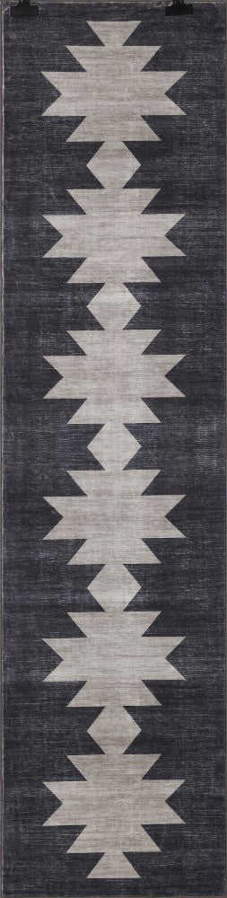 Peyton Minimalist Geometric Totem Non-slip Machine-washable Area Rug