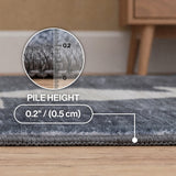 Peyton Minimalist Geometric Totem Non-slip Machine-washable Area Rug