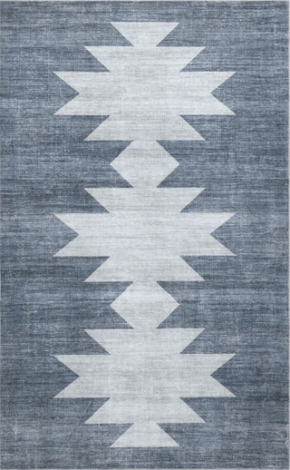 Peyton Minimalist Geometric Totem Non-slip Machine-washable Area Rug