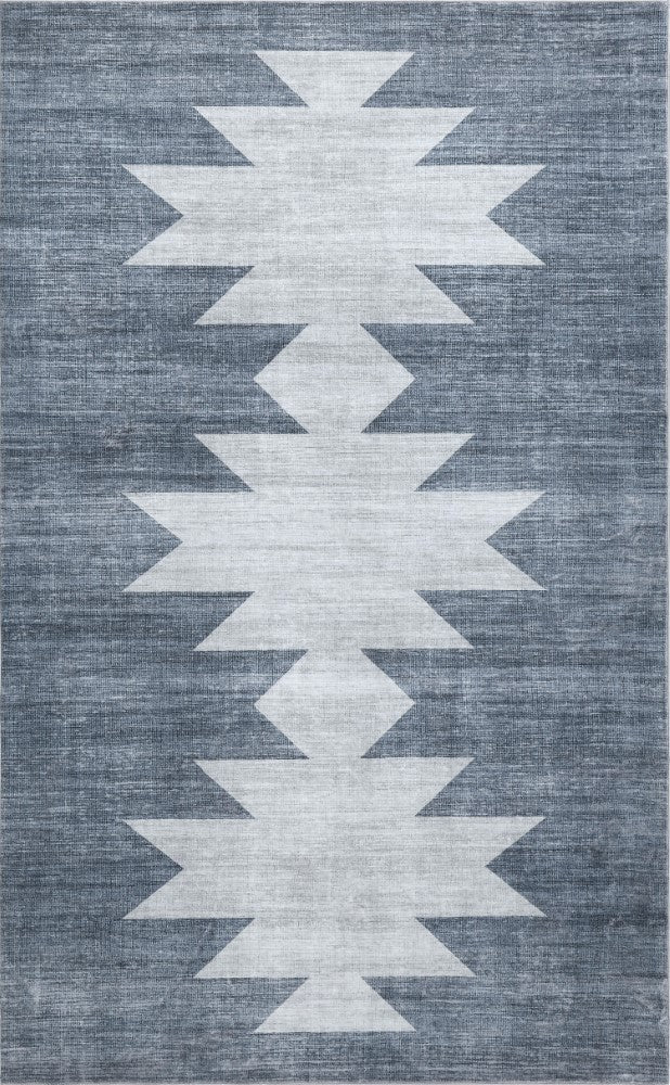 Peyton Minimalist Geometric Totem Non-slip Machine-washable Area Rug