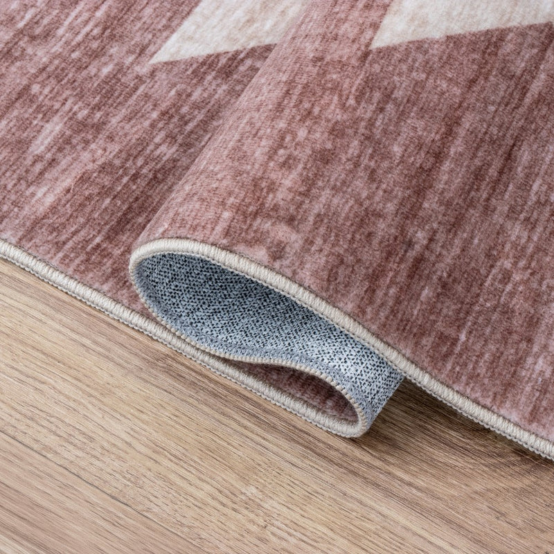 Peyton Minimalist Geometric Totem Non-slip Machine-washable Area Rug