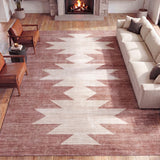 Peyton Minimalist Geometric Totem Non-slip Machine-washable Area Rug