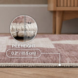 Peyton Minimalist Geometric Totem Non-slip Machine-washable Area Rug