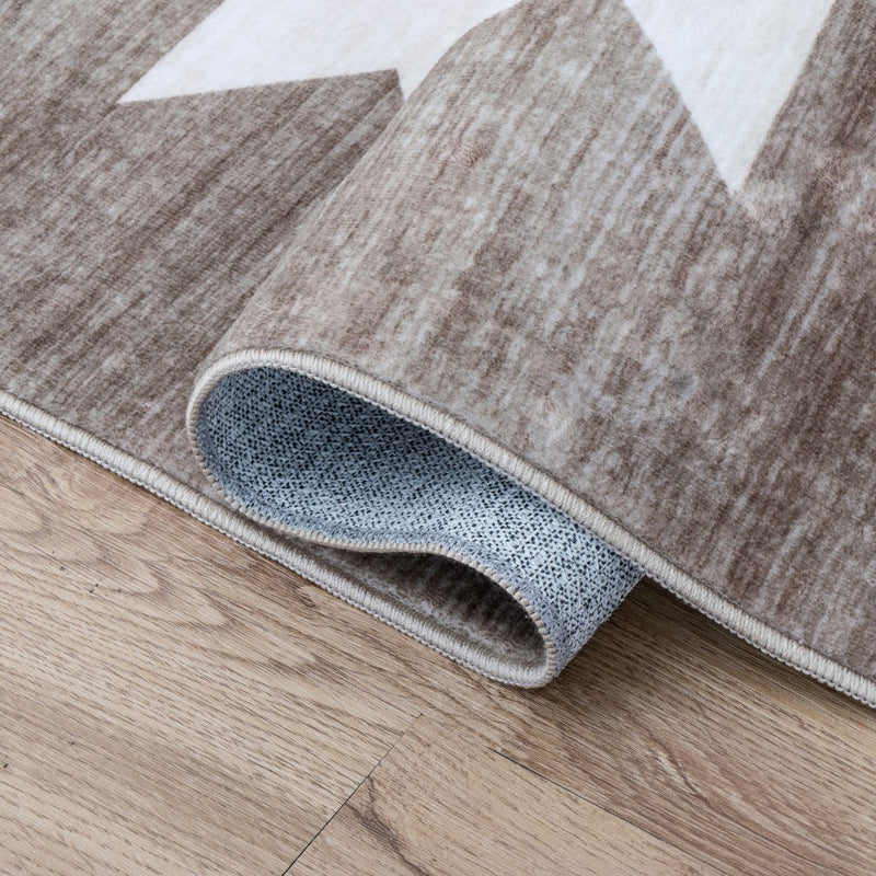 Peyton Minimalist Geometric Totem Non-slip Machine-washable Area Rug