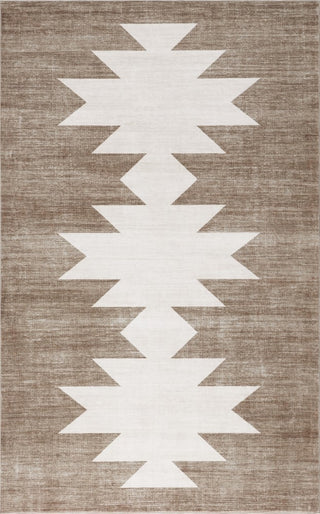 Peyton Minimalist Geometric Totem Non-slip Machine-washable Area Rug