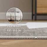 Peyton Minimalist Geometric Totem Non-slip Machine-washable Area Rug