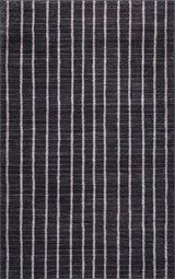 Orton Distressed Ticking Stripe Non-slip Machine-washable Area Rug