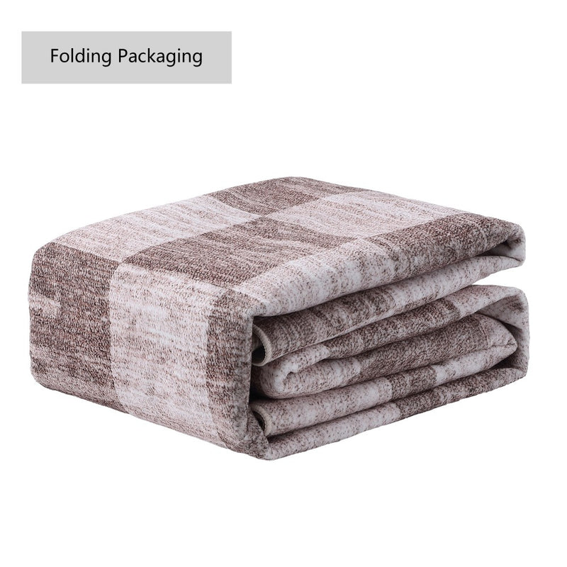 Draft Distressed Checkerboard Stripe Border Non-slip Machine-washable Area Rug
