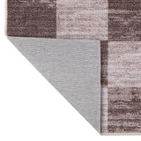 Pawn Distressed Checkerboard Non-slip Machine-washable Area Rug