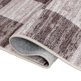 Pawn Distressed Checkerboard Non-slip Machine-washable Area Rug