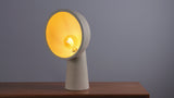 Claude 17.5" Contemporary Minimalist Resin Half-Globe Column LED Table Lamp