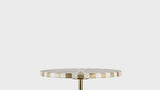 Calix 23.5" Contemporary Minimalist Metal/Resin Round End Table
