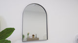 Elodie 24 in. W x 36 in. H Medium Arched Metal Framed Wall Mounted Mirror