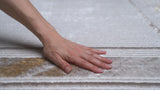 Athens Classic Border Marble Pattern High-low Area Rug