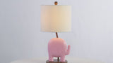 Ellie Bohemian Designer Iron/Resin Elephant LED Kids Table Lamp with Phone Stand and USB Charging Port