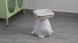 Caspian 14.75" Modern Bohemian Ceramic Turtle Indoor/Outdoor Garden Stool