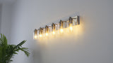 Irving Seeded Glass/Iron Modern Contemporary LED Vanity Light